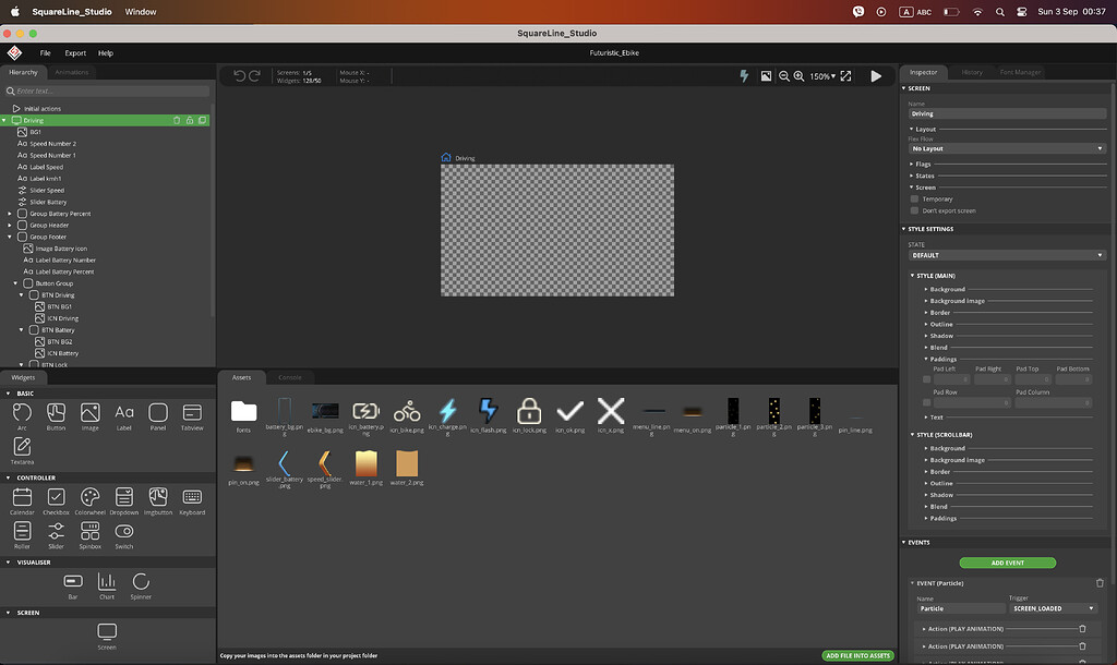 Widgets are not rendered - Bugs - Forum - SquareLine Studio