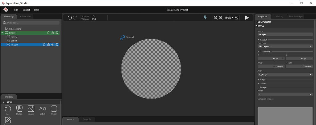 Bugs: Widget won't create properly - Bugs - Forum - SquareLine Studio