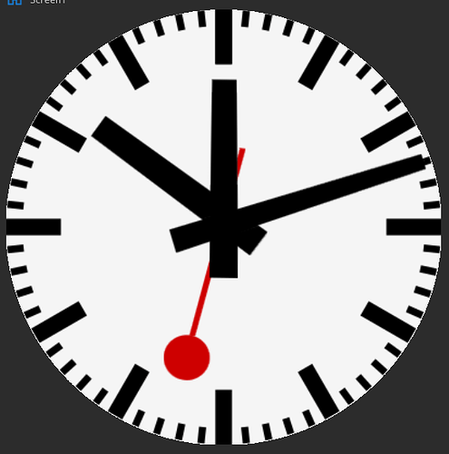 Alignment of clock hands - How to - Forum - SquareLine Studio